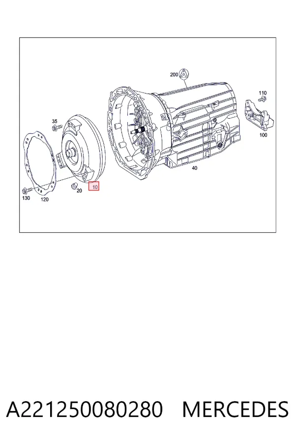 Гидротрансформатор A2212500802 Mercedes