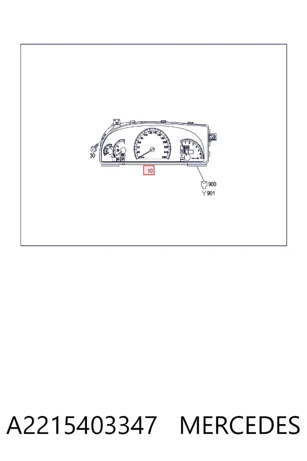 Панель приборов A2215403347 Mercedes