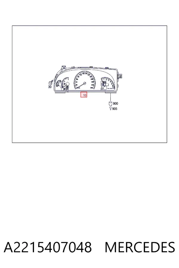 Панель приборов A2215407048 Mercedes