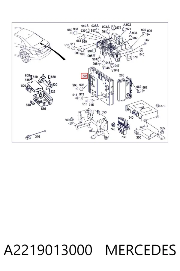  A2219013000 Mercedes