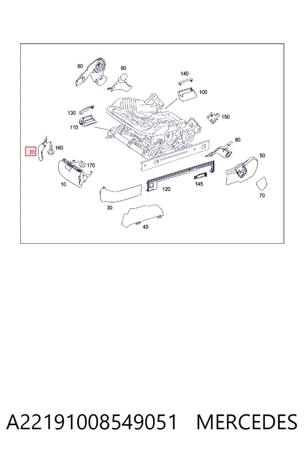  Mercedes A2219100854 цена, от 14.80 USD