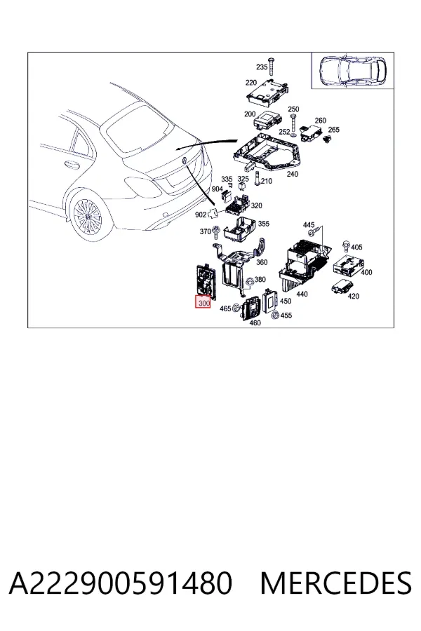 Блок управления сигналами SAM Mercedes A2229005914 цена, от 57.01 USD