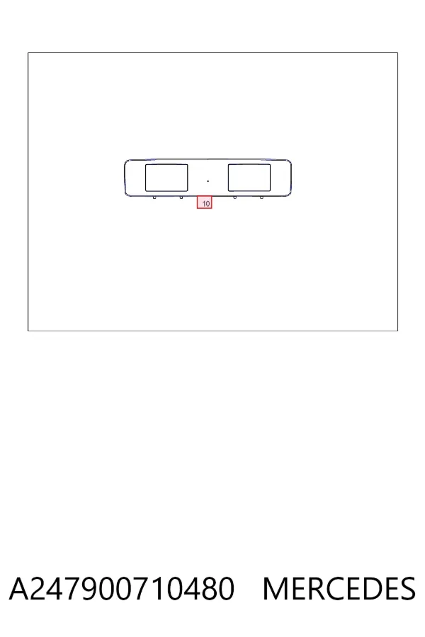 Дисплей многофункциональный A247900710480 Mercedes