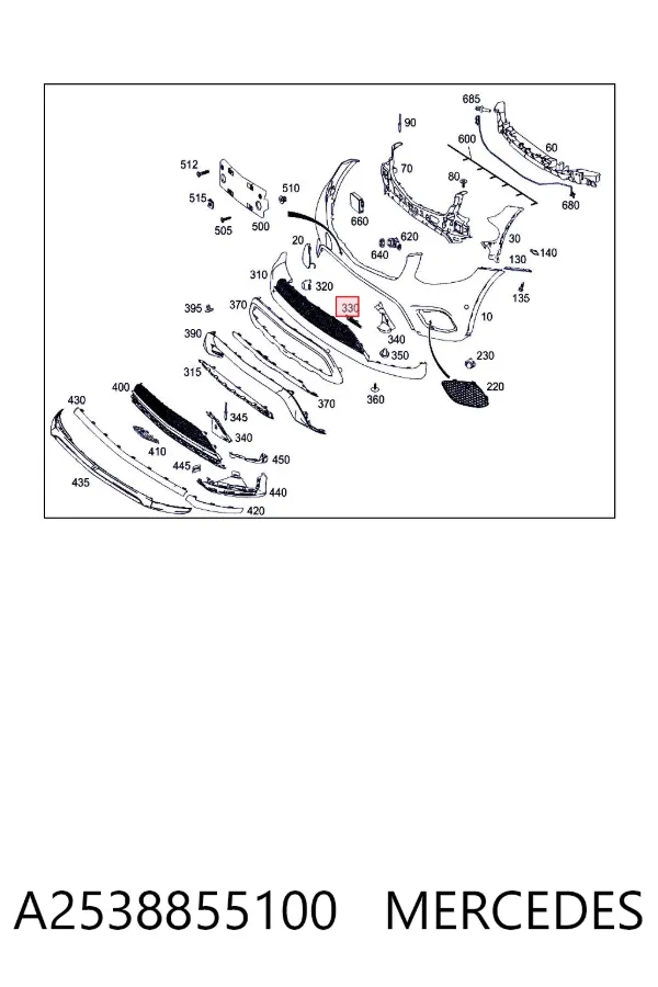  A2538855100 Mercedes