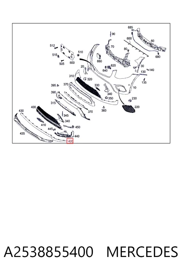  A2538855400 Mercedes
