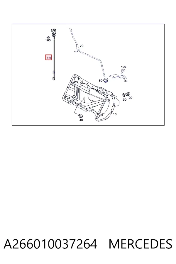 A2660100372 Mercedes Щуп уровня масла