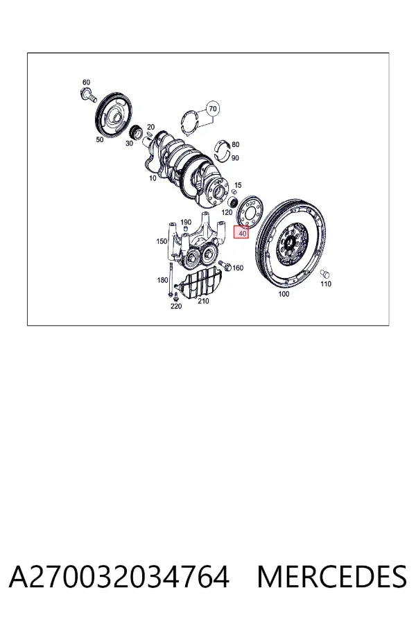 Импульсное кольцо датчика коленвала Mercedes A2700320347 цена, от 11.29 USD