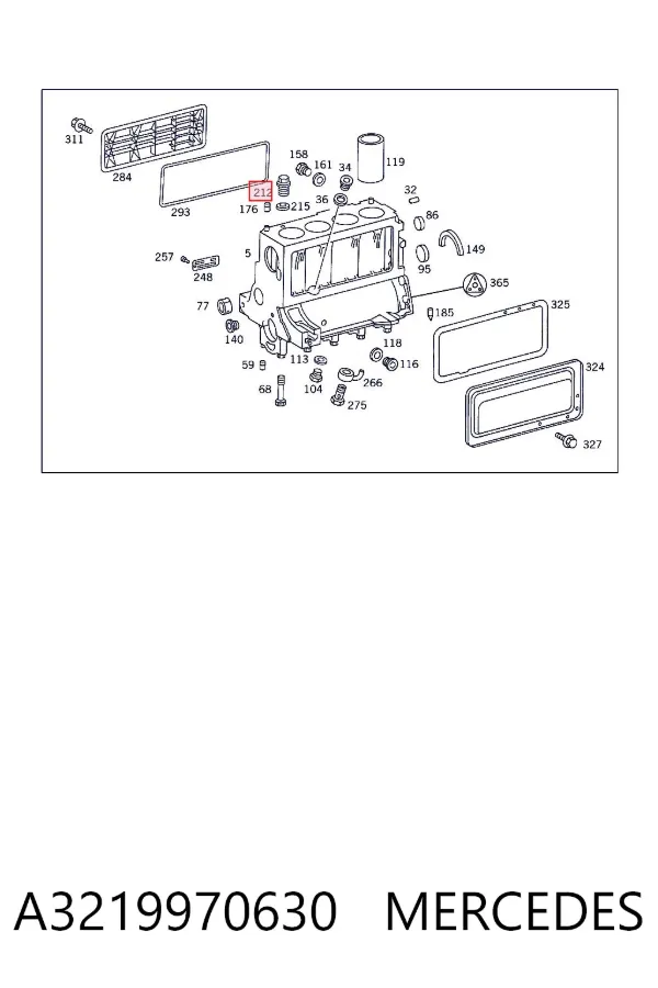 Пробка поддона двигателя A3219970630 Mercedes