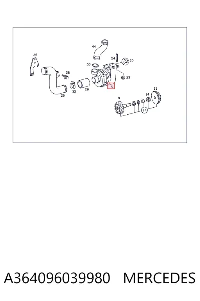 Турбина MERCEDES A364096039980
