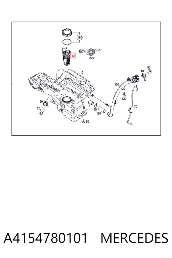 Бензонасос A4154780101 Mercedes