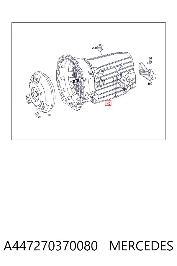 Коробка передач автомат Mercedes A4472703700 цена, от 1076.89 USD
