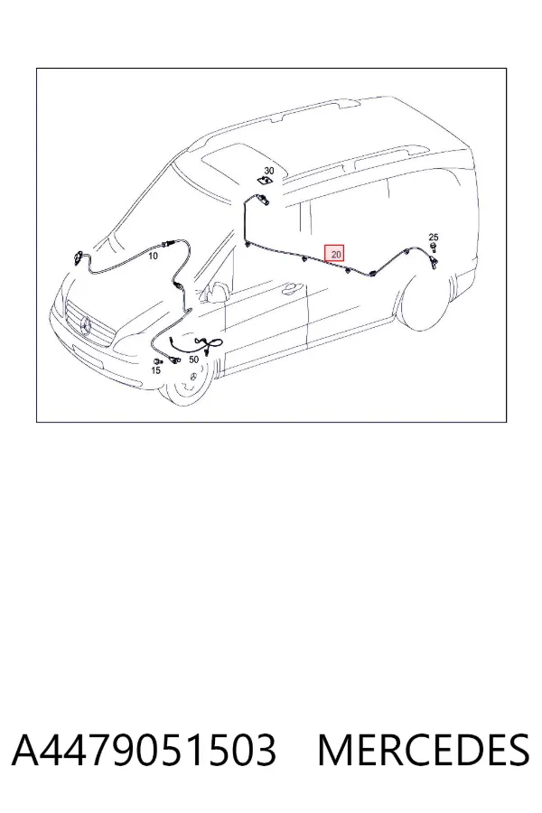 Датчик АБС задний A4479051503 Mercedes