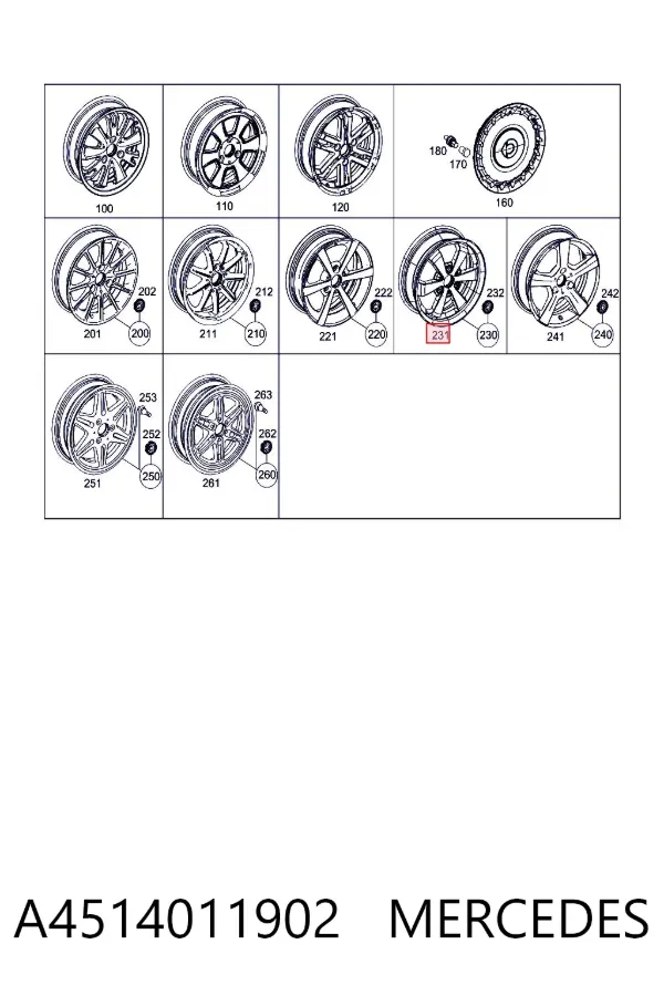Диски колесные A4514011902 Mercedes