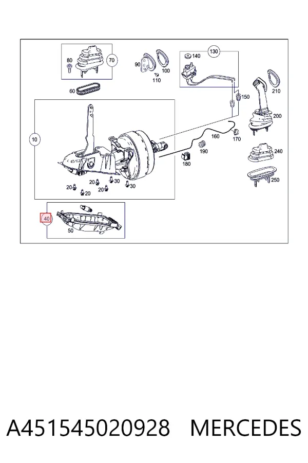 Датчик стоп сигнала A451545020928 Mercedes