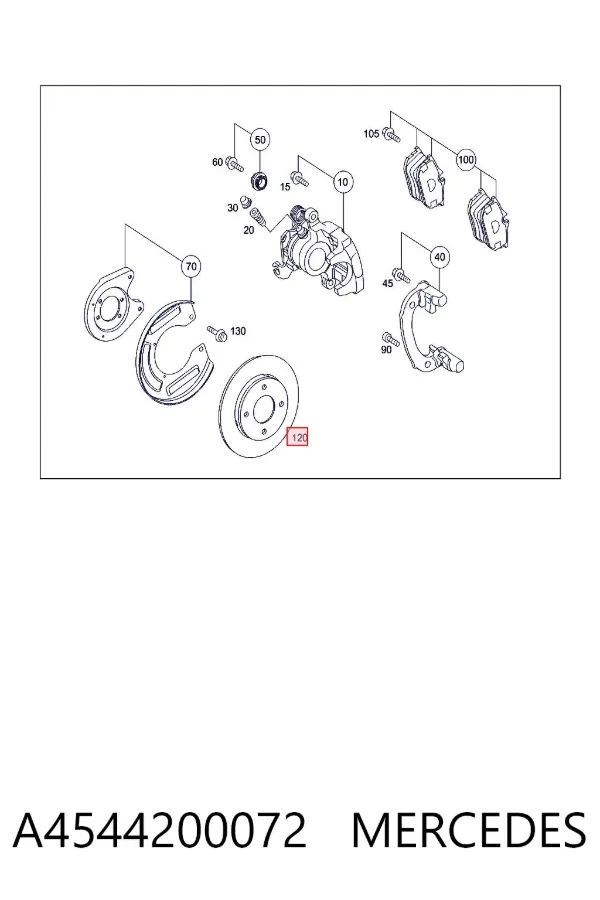 Тормозные диски A4544200072 Mercedes