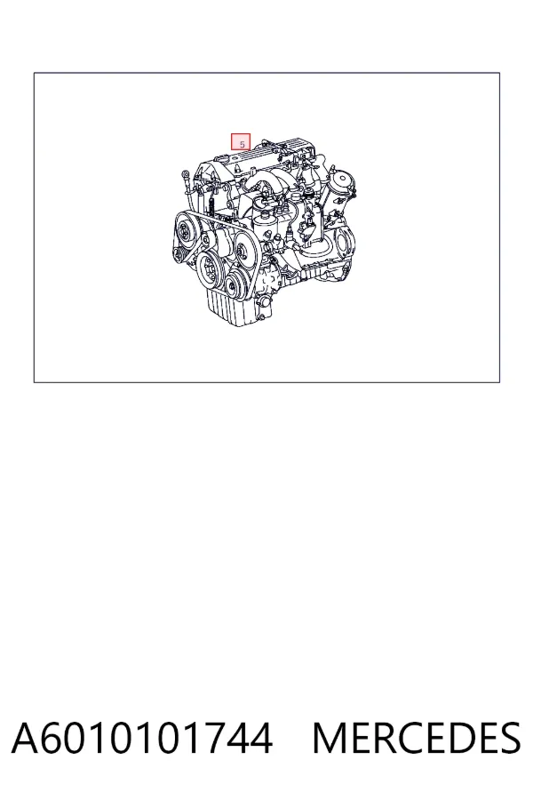 Двигатель A6010101744 Mercedes