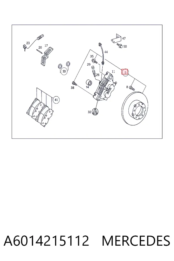 Передние тормозные диски A6014215112 Mercedes