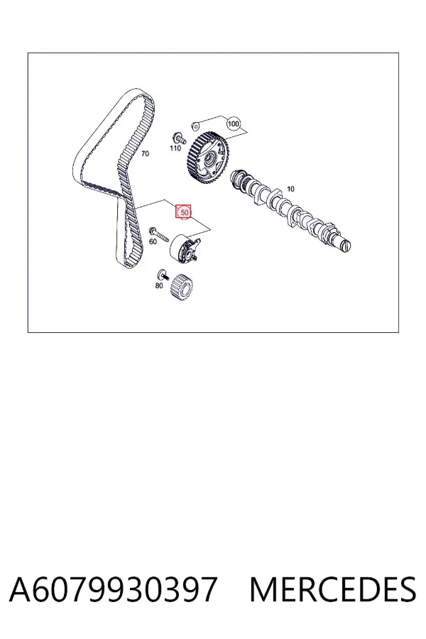Комплект ГРМ A6079930397 Mercedes