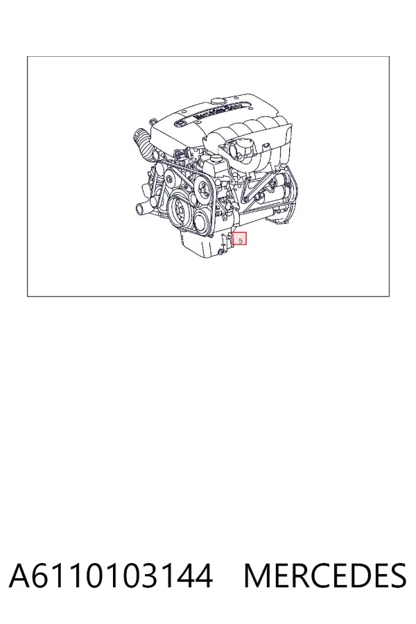Двигатель A6110103144 Mercedes