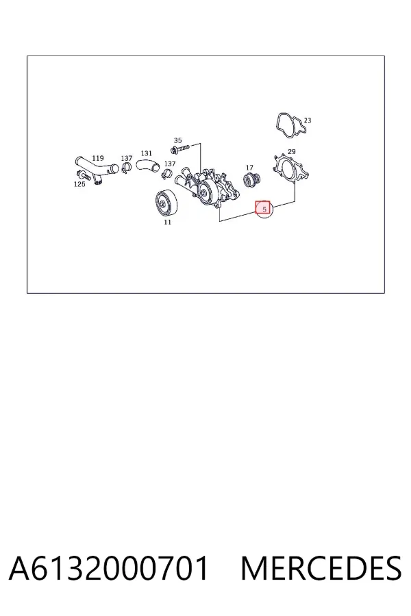 Помпа A6132000701 Mercedes