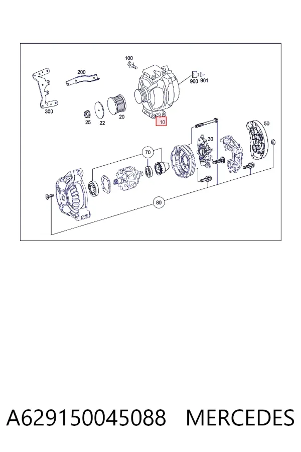 Купить A6291500450 Mercedes Генератор