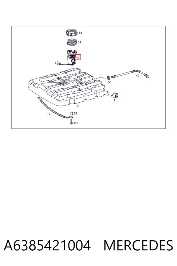 Бензонасос A6385421004 Mercedes