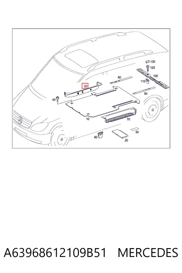  A63968612109B51 Mercedes