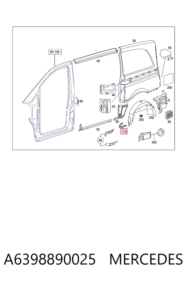  A6398890025 Mercedes