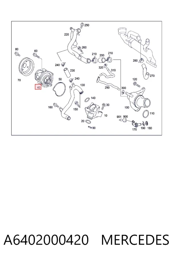 Помпа A6402000420 Mercedes