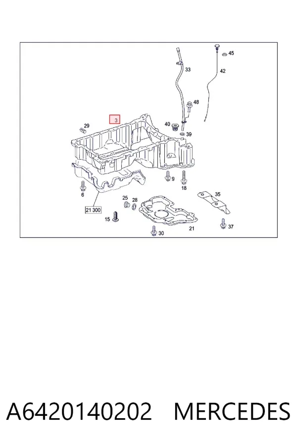 Поддон двигателя A6420140202 Mercedes
