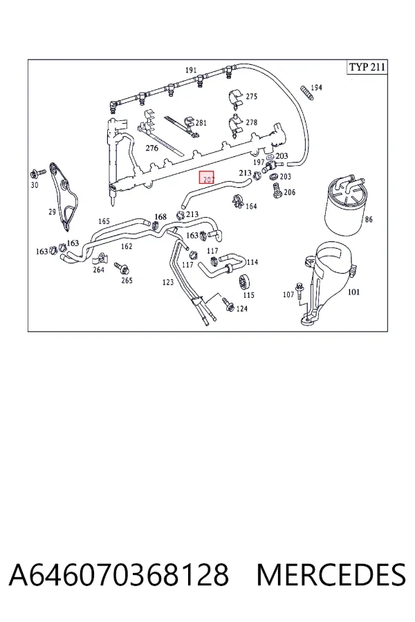  Mercedes A6460703681