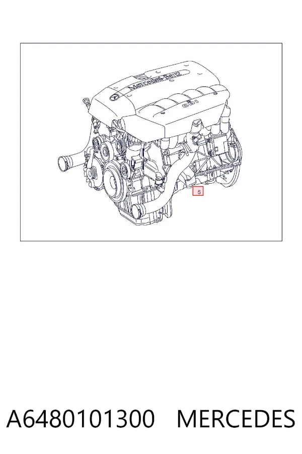 Двигатель A6480101300 Mercedes