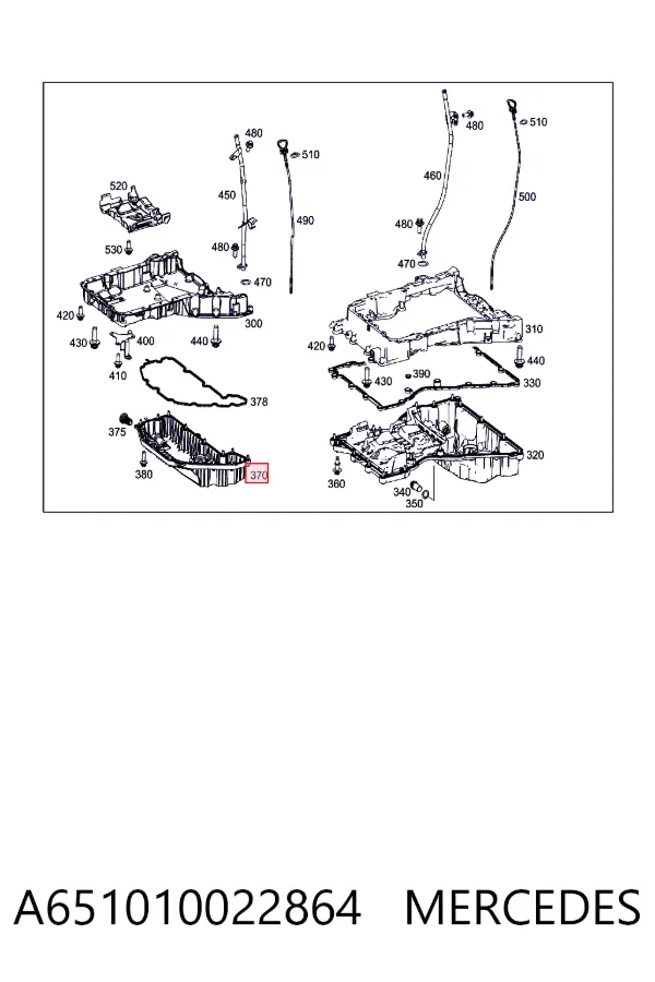 A6510100228 Mercedes Поддон масляный картера двигателя, нижняя часть