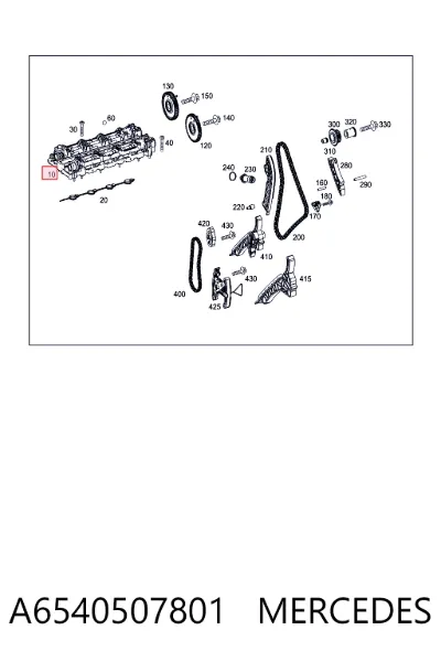 Постель распредвала MERCEDES A6540507801