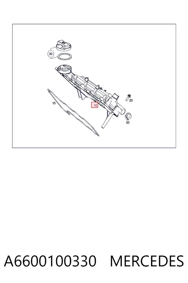 Прокладка клапанной крышки A6600100330 Mercedes