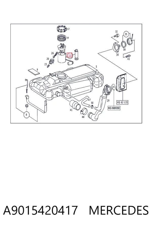 Бензонасос A9015420417 Mercedes