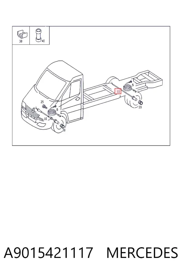 Датчик АБС задний A9015421117 Mercedes