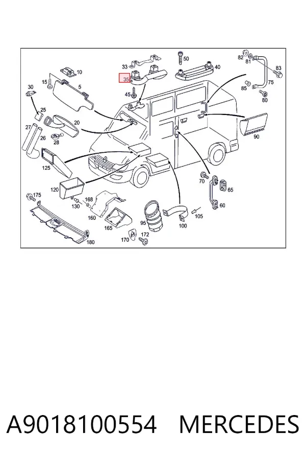  A9018100554 Mercedes