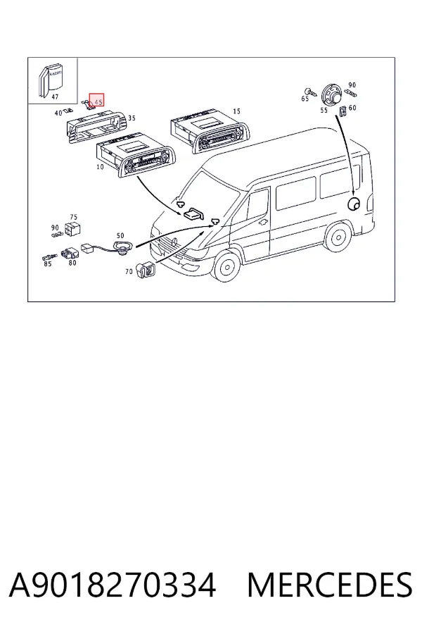  A9018270334 Mercedes