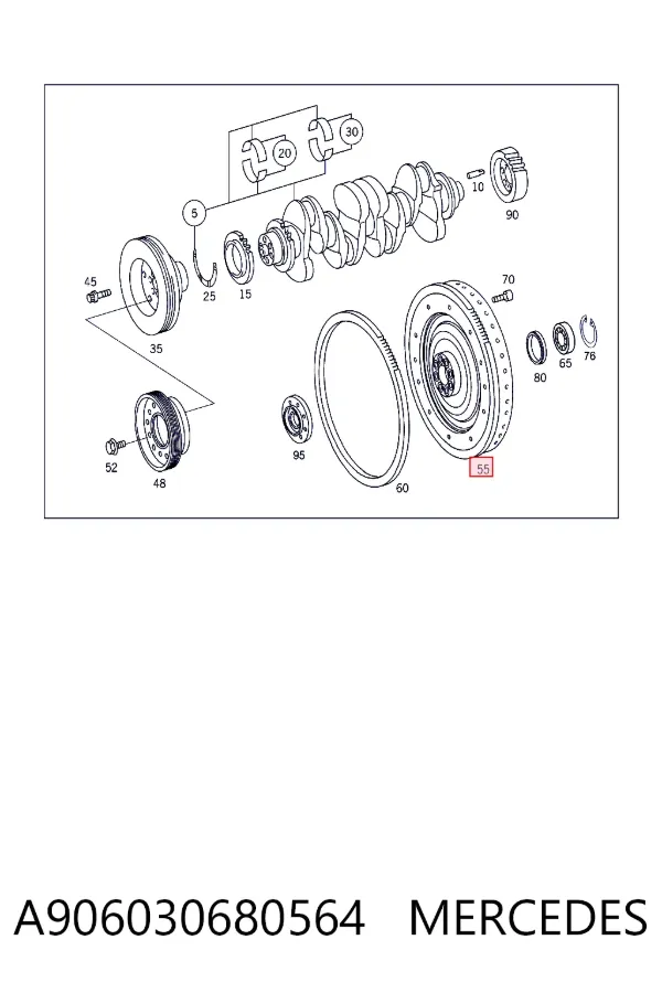 Купить A9060306805 Mercedes Маховик с зубчатым ободом