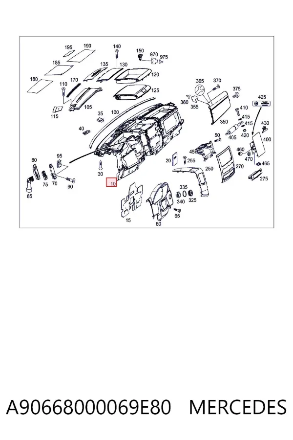 Торпедо A90668000069E80 Mercedes