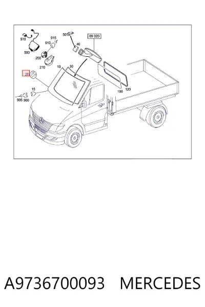 Клей-герметик для стекол MERCEDES A9736700093