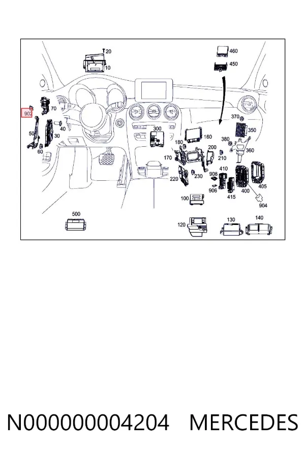 Предохранители N000000004204 Mercedes