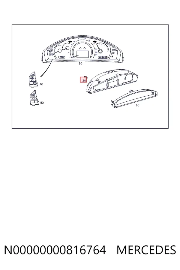 Лампочка поворота N00000000816764 Mercedes