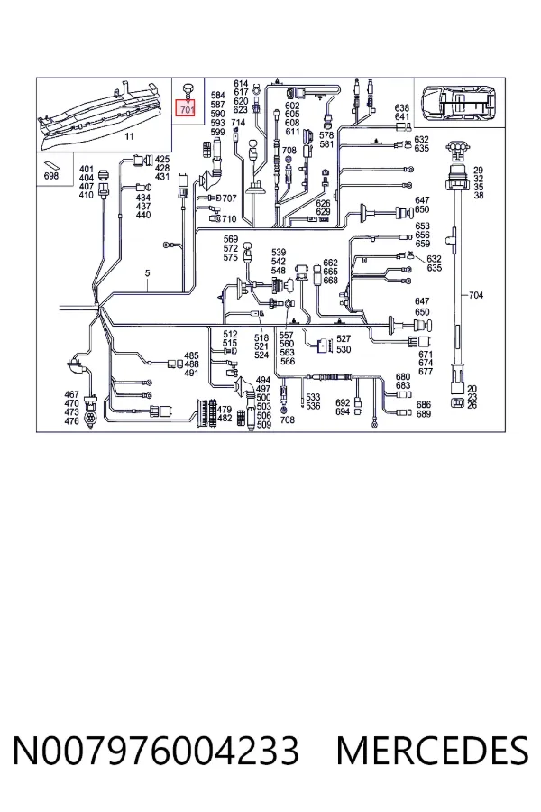  N007976004233 Mercedes