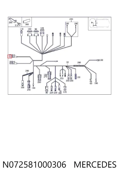 Предохранитель MERCEDES N072581000306