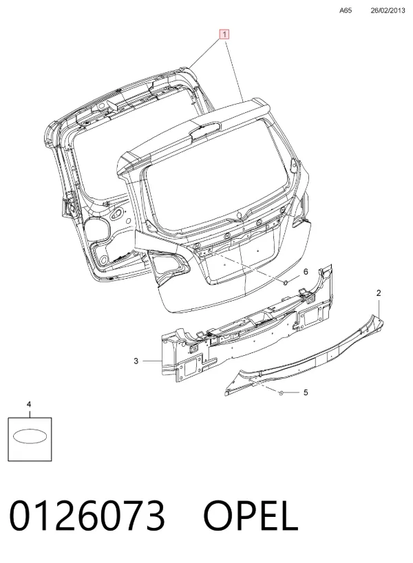 Ляда Opel Meriva B