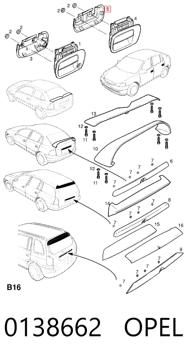  0138662 Opel