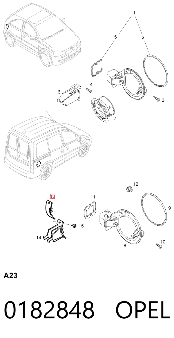  0182848 Opel