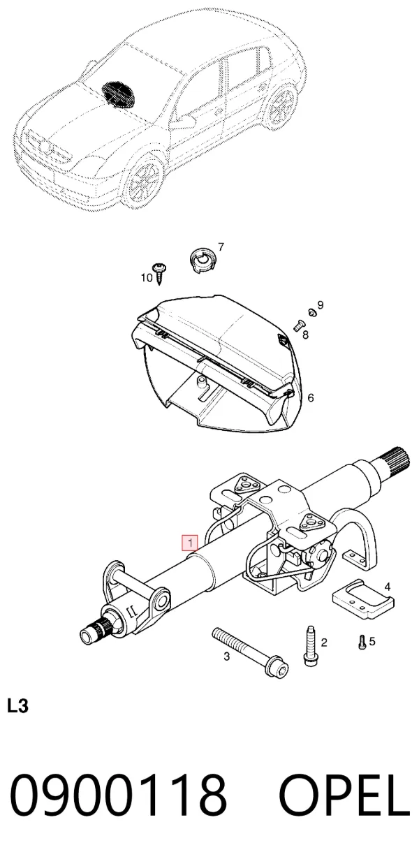 Рулевая колонка 0900118 Opel